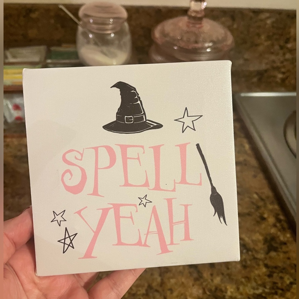 Witch sign canvas art
